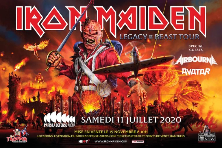 IRON MAIDEN À PARIS LA DEFENSE ARENA – Legacy Of The Beast Tour